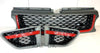 Range Rover Sport L320 2010 -13 Grey Grille and Side Vents Red Trim Black Mesh