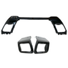 Range Rover Evoque 2011-18 Gloss Black Rear Bumper Tow Eye Kit Inc Black Exhaust Tips