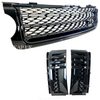 Range Rover Vogue L322 2010-13 Supercharged Gloss Black Front Grille & Side Vents