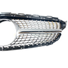 Mercedes C Class W205 2015-18 AMG Diamond Black & Chrome Style Front Grille